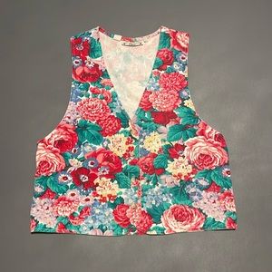 Vintage Orvis AOP Floral Vest
